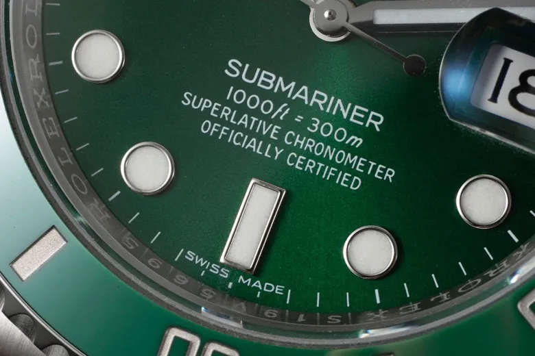 VS Factory Rolex Submariner 40mm Date Hulk Green Ceramic Bezel Stainless Steel Oyster Bracelet Watch SunProtective 312