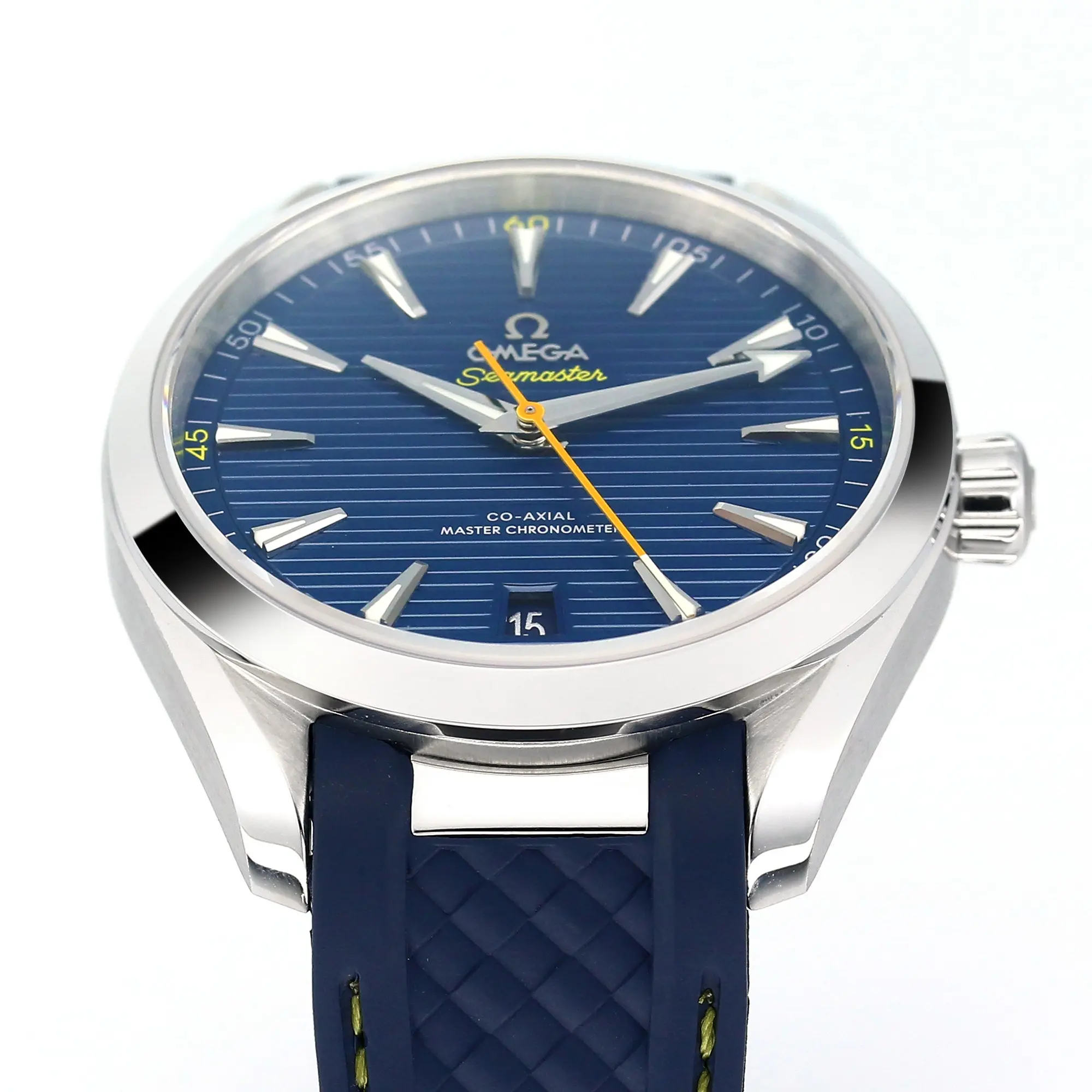 FlexibleFit VS Factory Omega Seamaster Aqua Terra Blue Dial Rubber Strap –  VSF Watches Collection 511