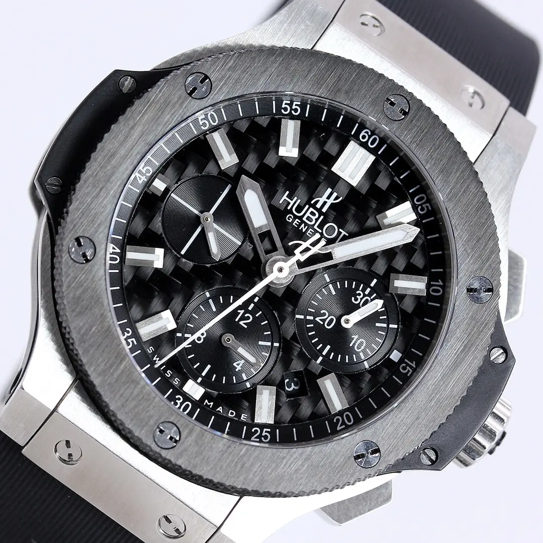 BB Factory HUBLOT Big Bang 44mm Black Rubber Strap Chronograph Watch – Stainless Steel Case | Super Clone Watch Contemporary 5488