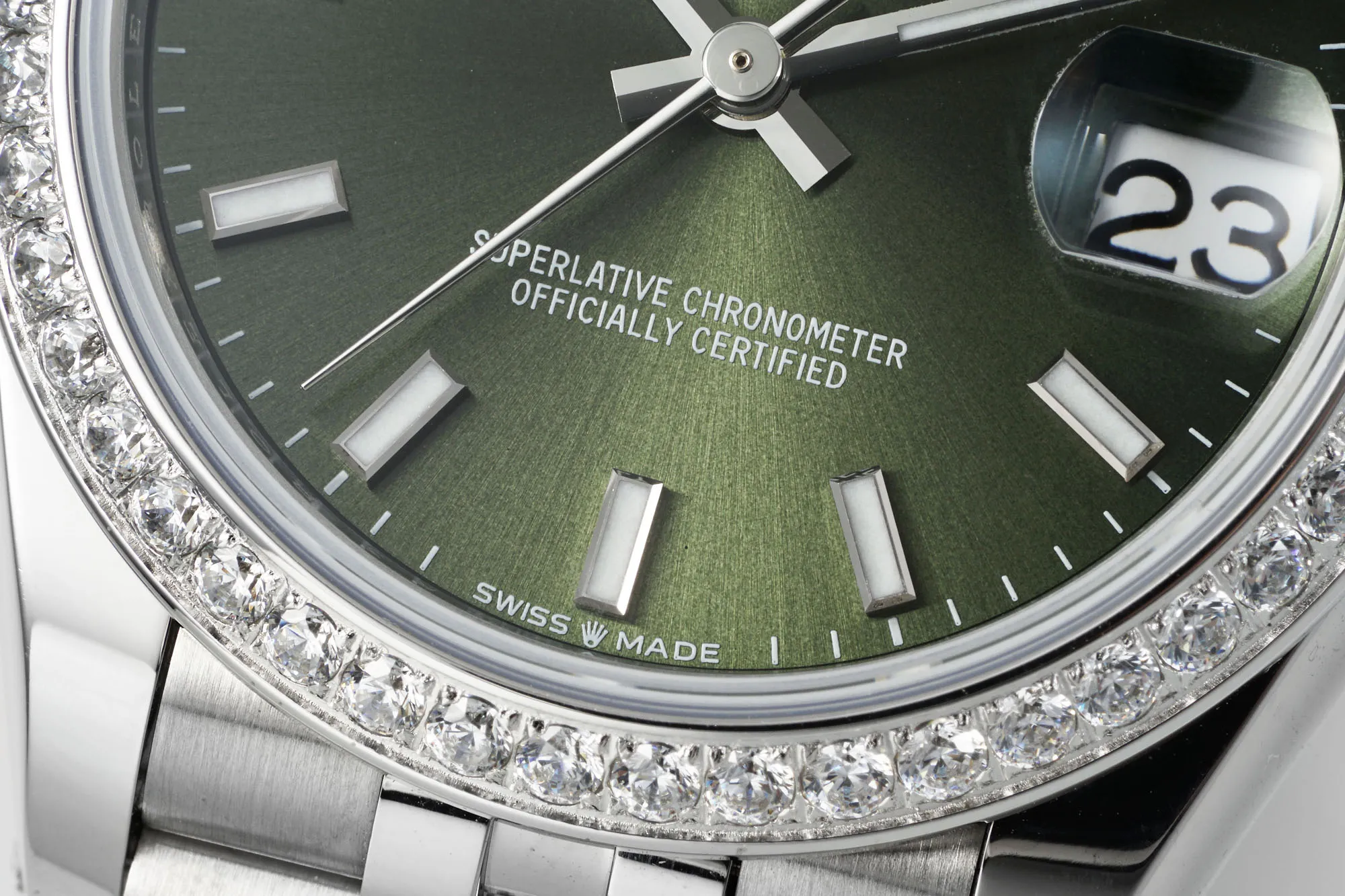Timeless AR Factory Rolex Datejust 31mm Green Dial Diamond Bezel Stainless Steel Jubilee Bracelet Women’s Luxury Watch 4977