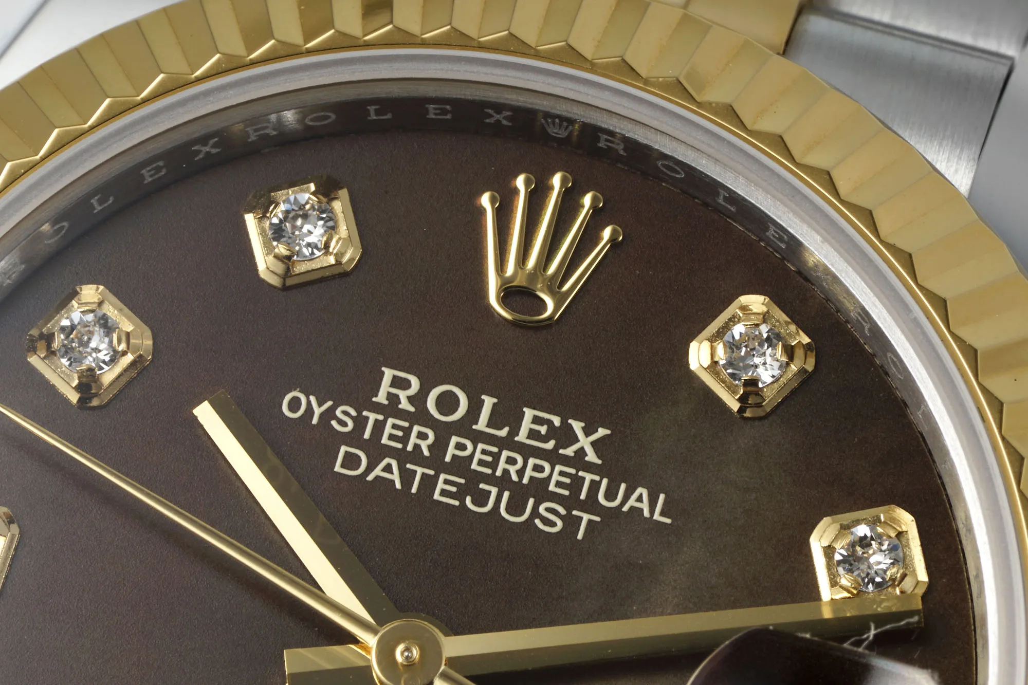 OdorResistant AR Factory Rolex Datejust 31mm Stainless Steel and Yellow Gold Chocolate Diamond Dial Jubilee Bracelet Watch 4914