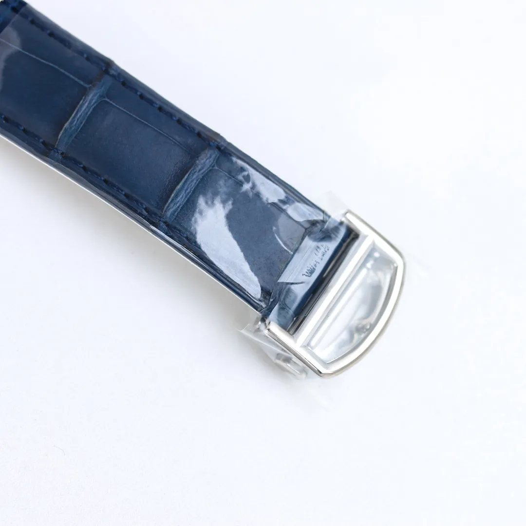 Bright Cartier Ballon Bleu Automatic Blue Leather Replica Watch – High-Quality Fake Cartier Timepiece 2743