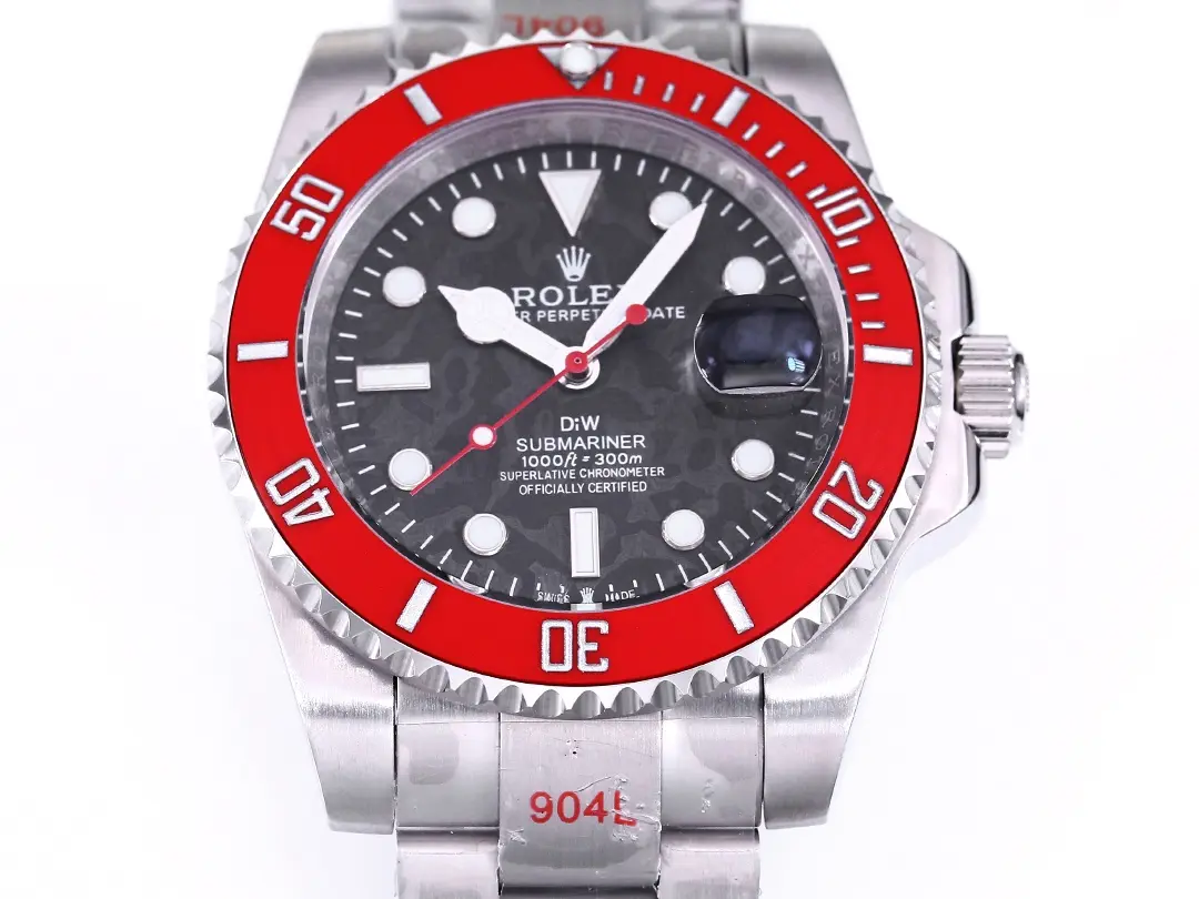 SmartChoice Rolex Submariner PARAKEET – Custom Black Gradient Green Dial with Red Bezel – 904L Stainless Steel by VSF Watches Official Store 330