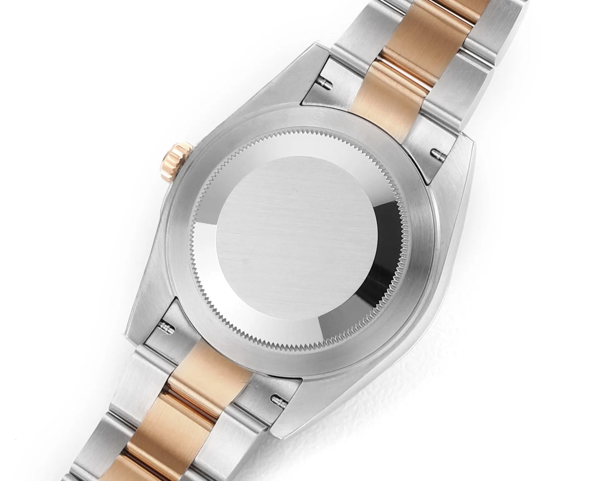 AR Factory Rolex Datejust 41mm Two-Tone Rose Gold and Stainless Steel Pink Dial Fluted Bezel Automatic Men’s Watch Resilient 4894