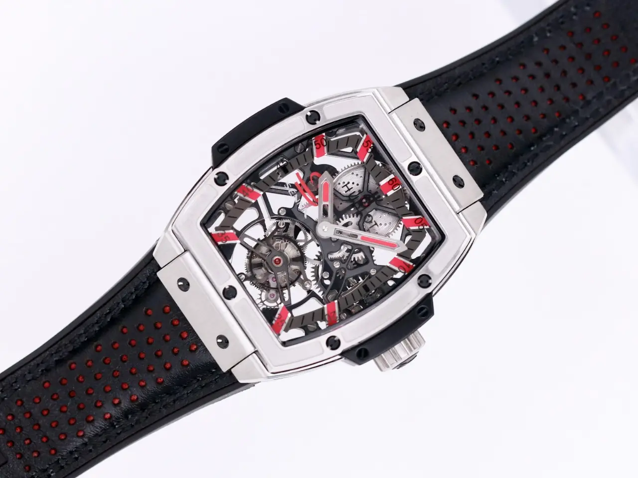 BB Factory Hublot Masterpiece 906 Tourbillon Watch – Rose Gold Platinum, Black and Red Leather Strap, Manual Wind Movement, Super Clone Edition OdorResistant 1388