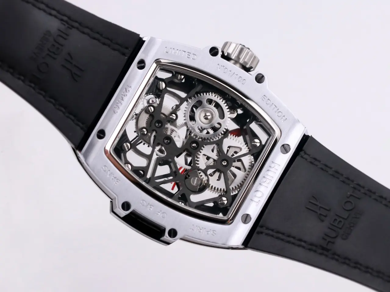 BB Factory Hublot Masterpiece 906 Tourbillon Watch – Rose Gold Platinum, Black and Red Leather Strap, Manual Wind Movement, Super Clone Edition OdorResistant 1388