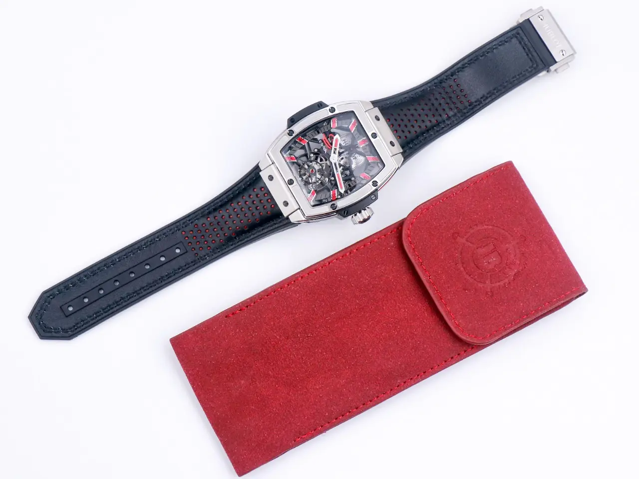 BB Factory Hublot Masterpiece 906 Tourbillon Watch – Rose Gold Platinum, Black and Red Leather Strap, Manual Wind Movement, Super Clone Edition OdorResistant 1388