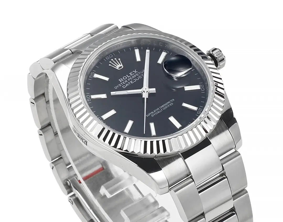 Minimalist Rolex Datejust 41mm Black Dial Stainless Steel Automatic Watch – Super Clone Rolex 183