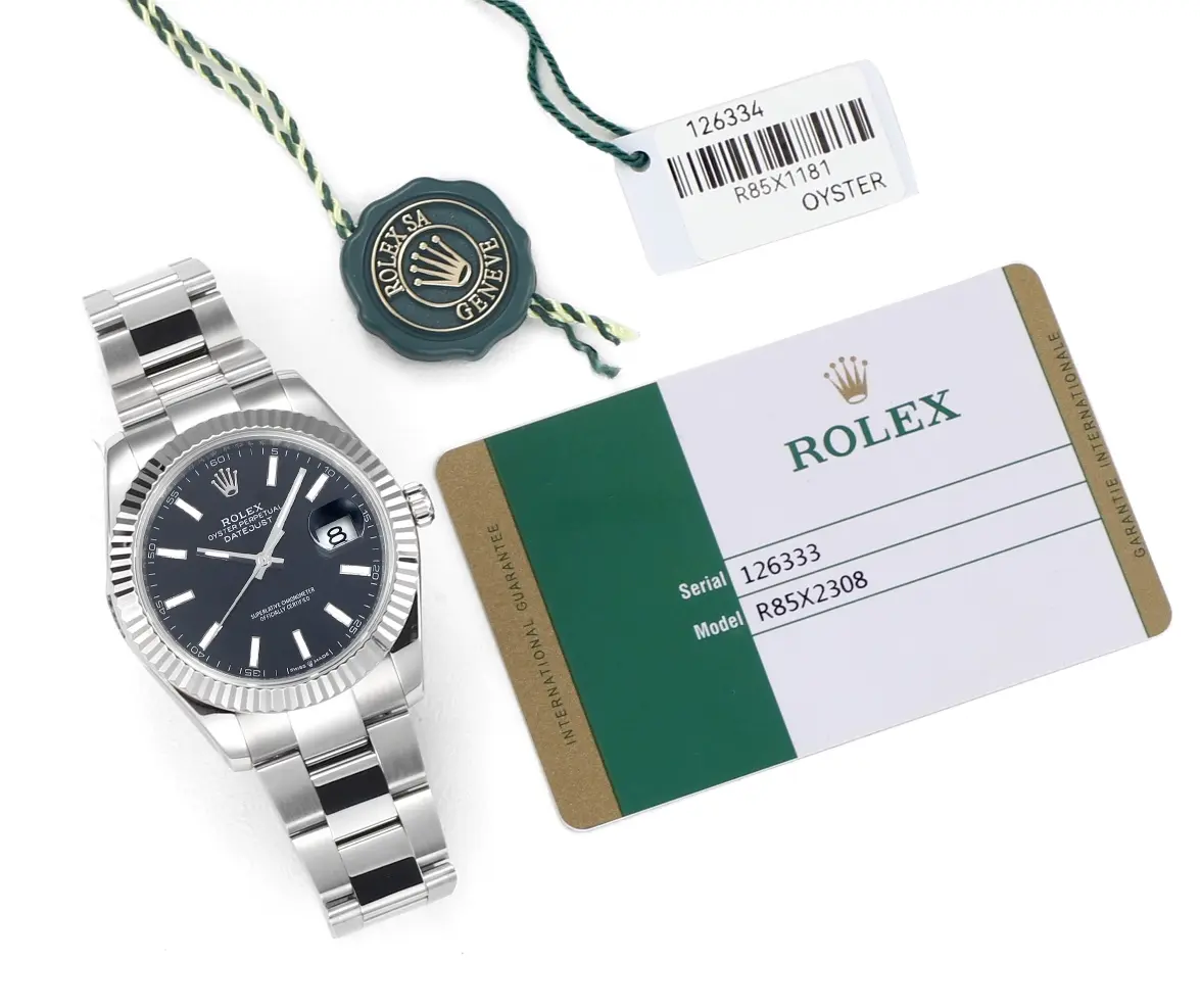 Minimalist Rolex Datejust 41mm Black Dial Stainless Steel Automatic Watch – Super Clone Rolex 183