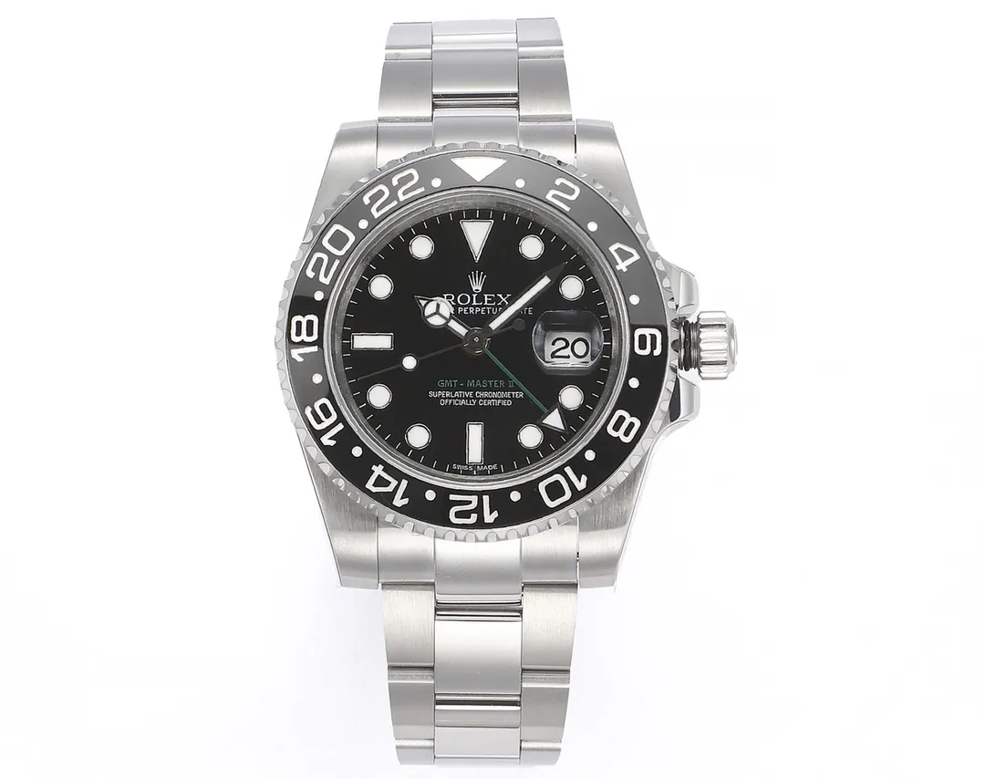 Comfortable AR Factory Rolex GMT-Master II 40mm Black Dial Ceramic Bezel Stainless Steel Automatic Watch 371