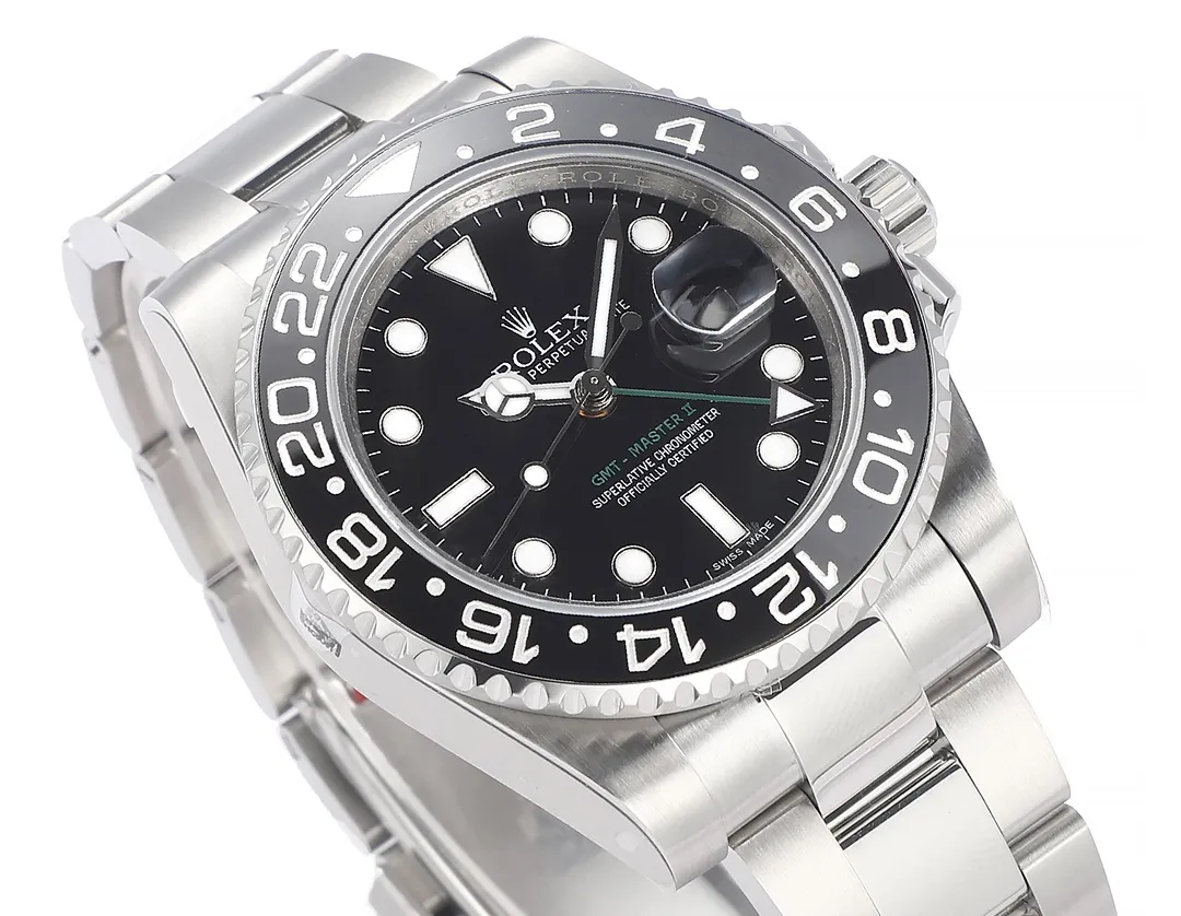 Comfortable AR Factory Rolex GMT-Master II 40mm Black Dial Ceramic Bezel Stainless Steel Automatic Watch 371