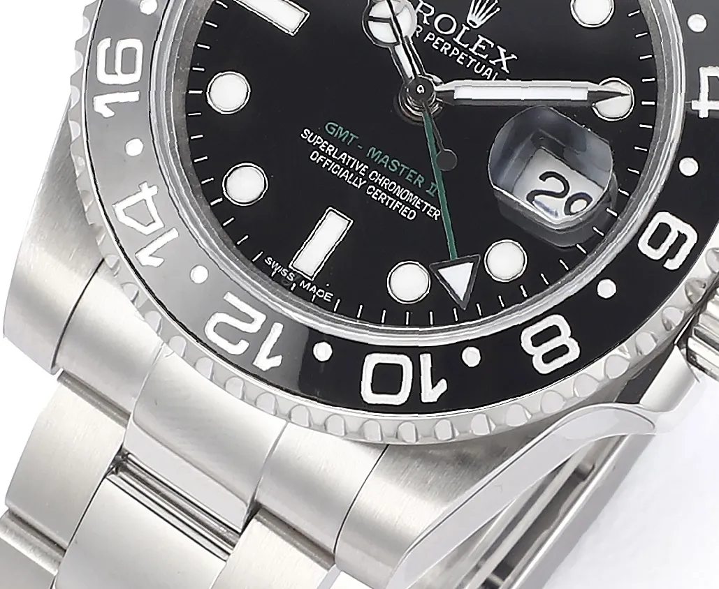 Comfortable AR Factory Rolex GMT-Master II 40mm Black Dial Ceramic Bezel Stainless Steel Automatic Watch 371