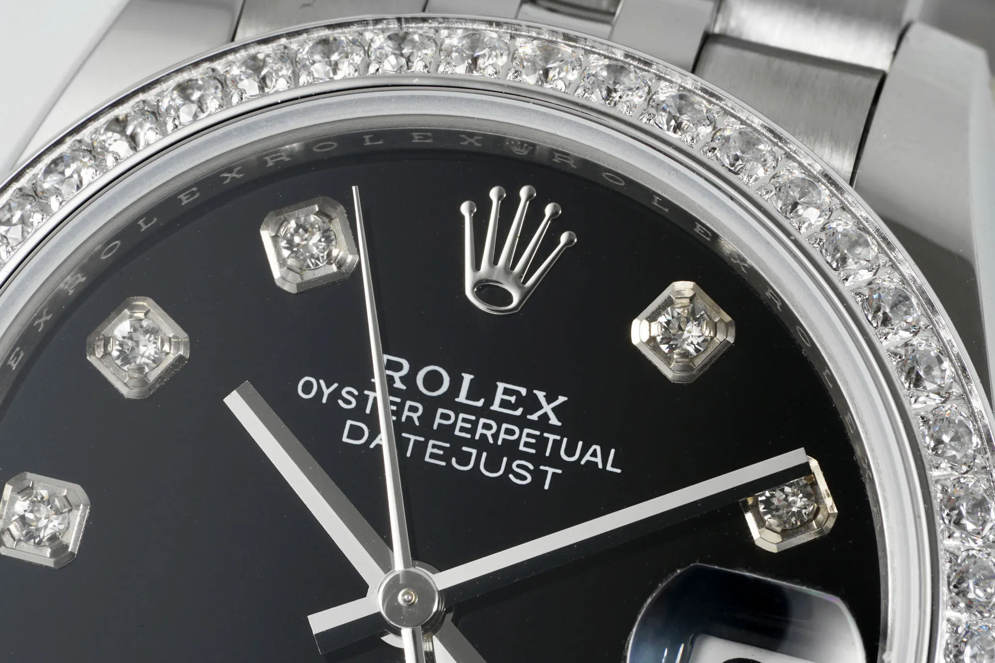 EyeCatching AR Factory Rolex Datejust 31mm Black Diamond Dial with Diamond Bezel Stainless Steel Jubilee Bracelet Women’s Luxury Watch 147