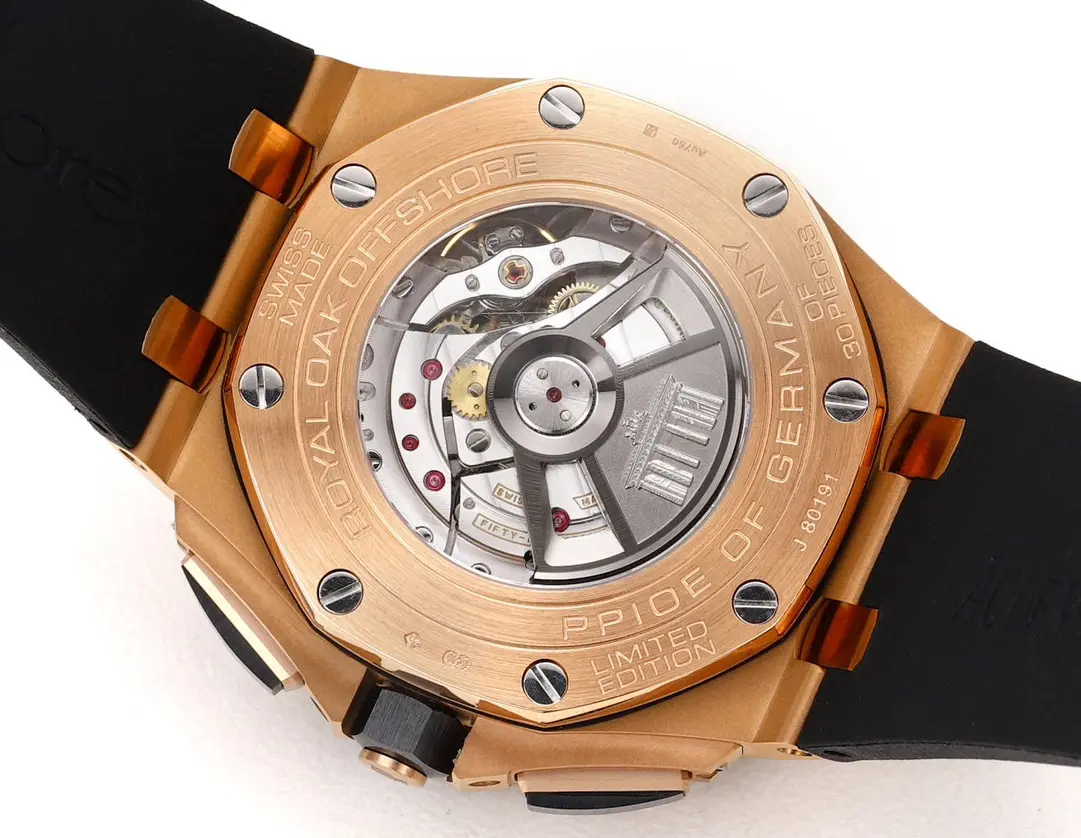 ZF Factory Audemars Piguet Royal Oak Offshore Rose Gold Black Super Clone Replica Watch Flexible 2299