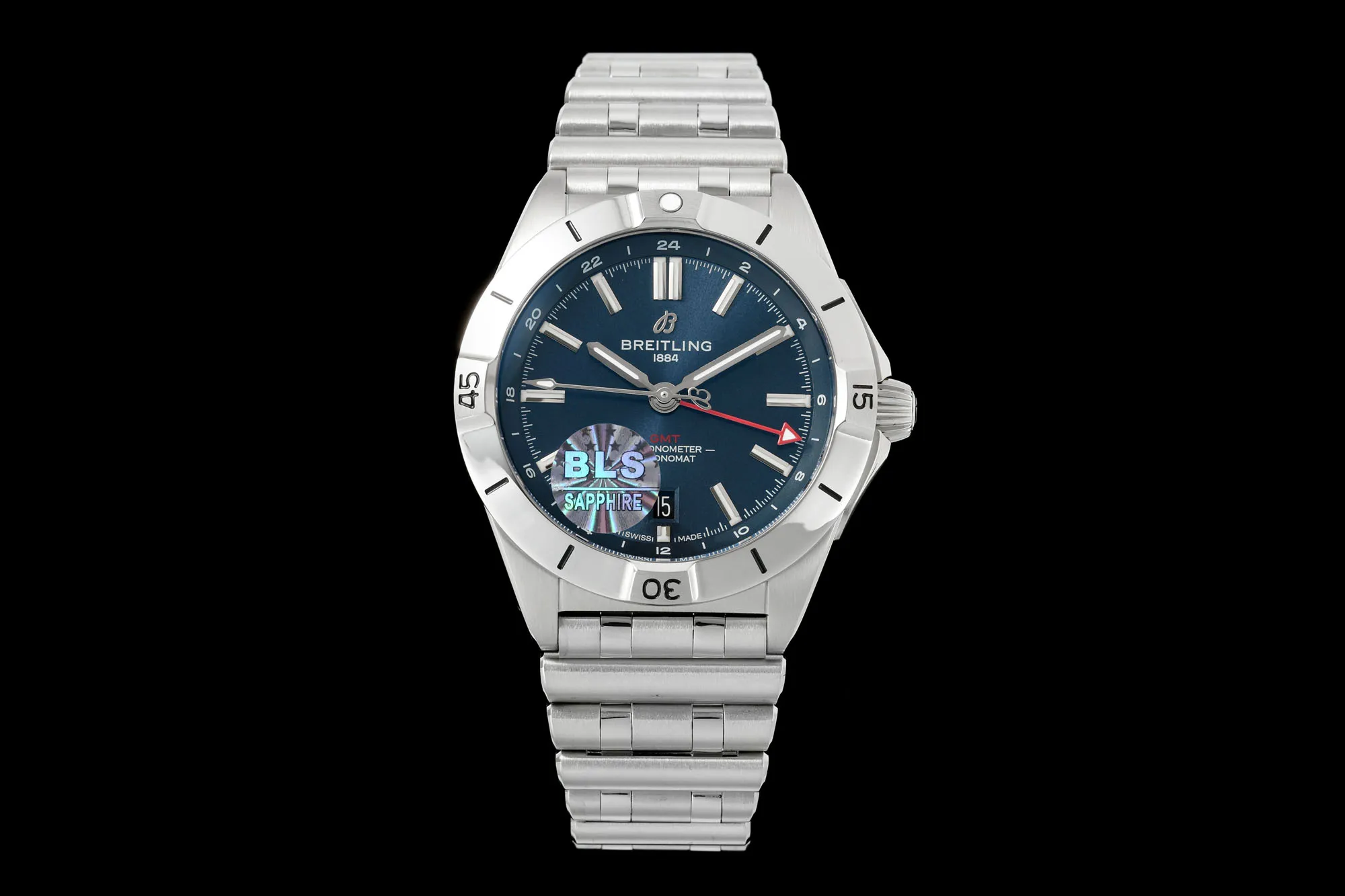 ComfortFit BLS Factory Breitling Endurance Pro Blue Dial Stainless Steel Bracelet Quartz Men’s Watch 2675