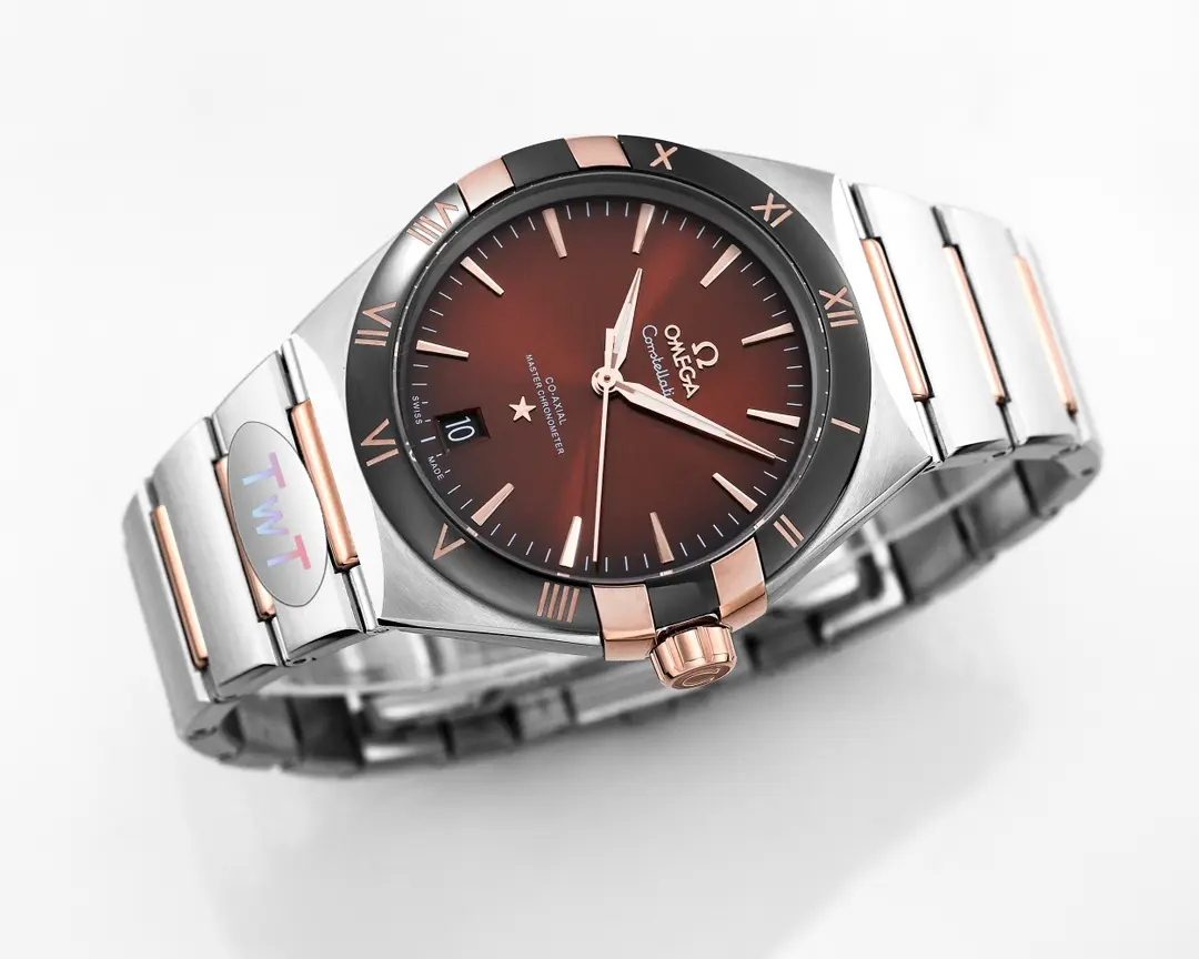 ZF Factory OMEGA Constellation 41mm Burgundy Dial Steel –  VSF Watches Collection Seasonal 8668