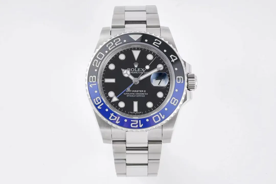 AR Factory Rolex GMT-Master II Batman Blue and Black Ceramic Bezel Automatic Watch 40mm Modern 369