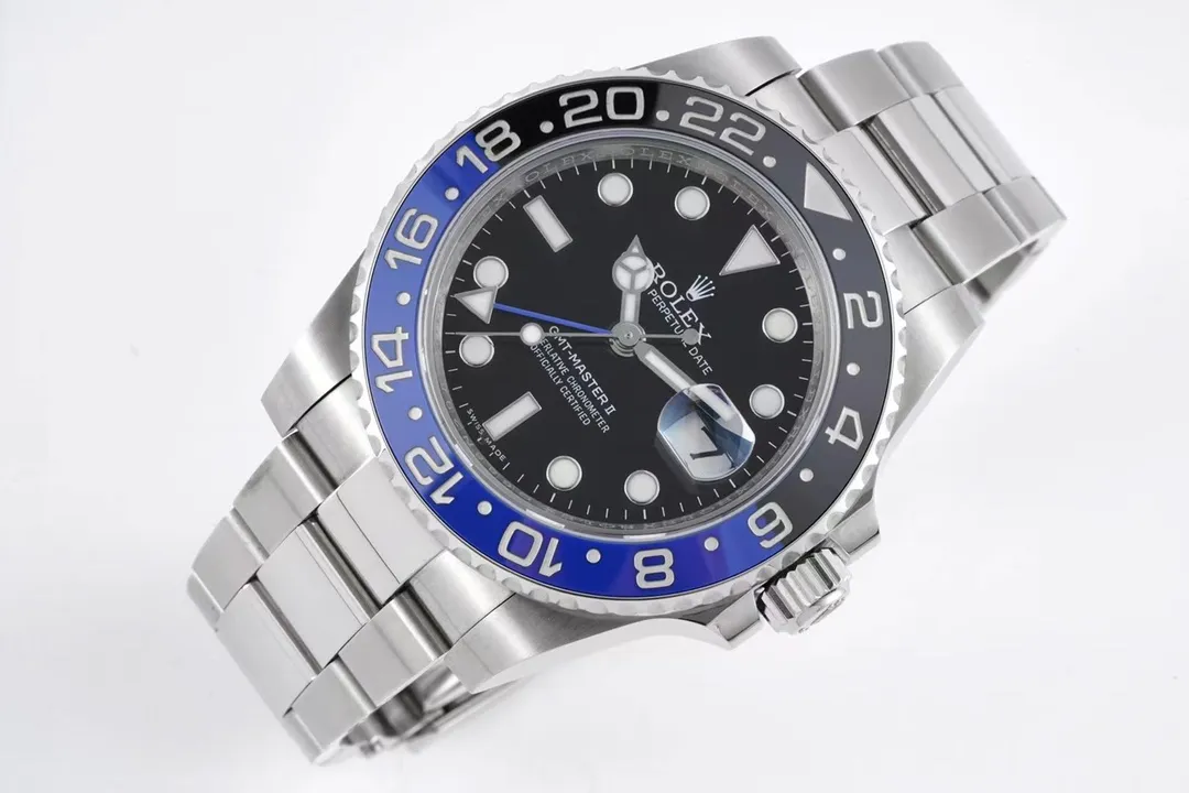 AR Factory Rolex GMT-Master II Batman Blue and Black Ceramic Bezel Automatic Watch 40mm Modern 369