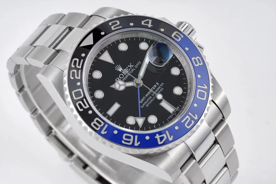 AR Factory Rolex GMT-Master II Batman Blue and Black Ceramic Bezel Automatic Watch 40mm Modern 369