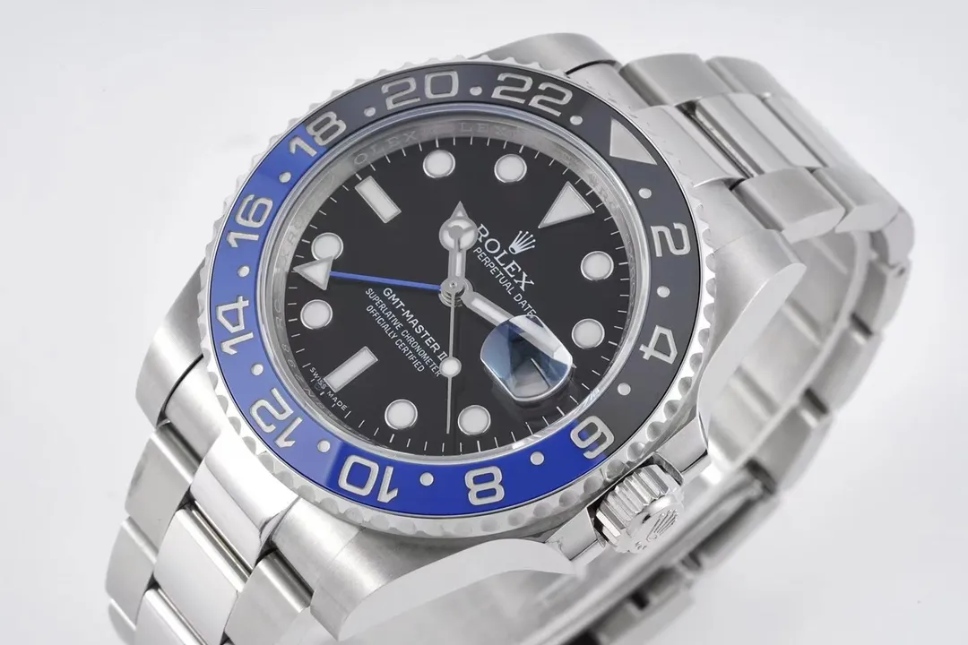 AR Factory Rolex GMT-Master II Batman Blue and Black Ceramic Bezel Automatic Watch 40mm Modern 369