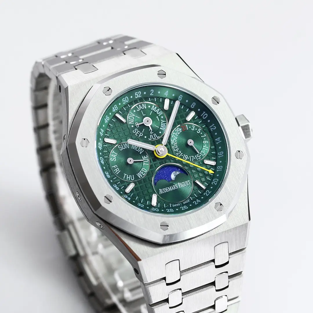 JH Factory Audemars Piguet Royal Oak Perpetual Calendar Blue Dial Stainless Steel –  Super Clone Watch Functional 6251