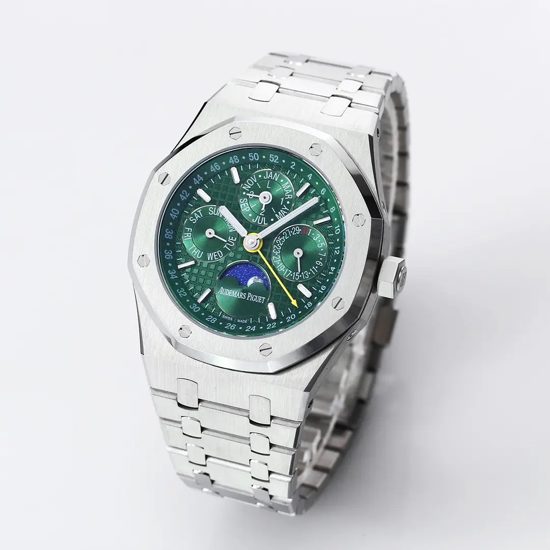 JH Factory Audemars Piguet Royal Oak Perpetual Calendar Blue Dial Stainless Steel –  Super Clone Watch Functional 6251