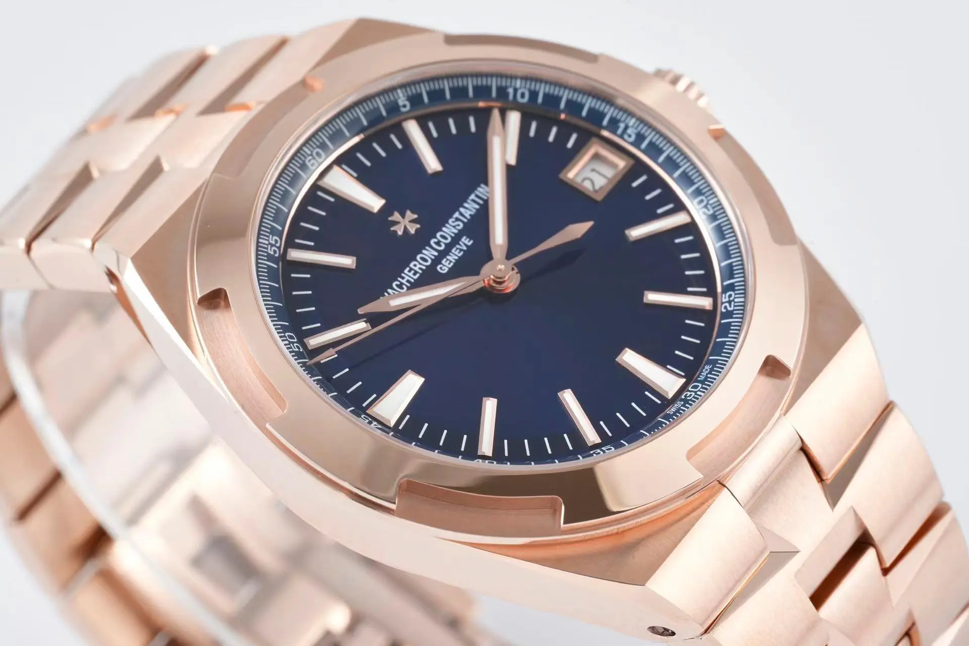 MKS Factory Vacheron Constantin Overseas 4500V Series – Rose Gold Case, Blue Dial, Automatic Super Clone Watch – Best Replica Quality Trendy 6676