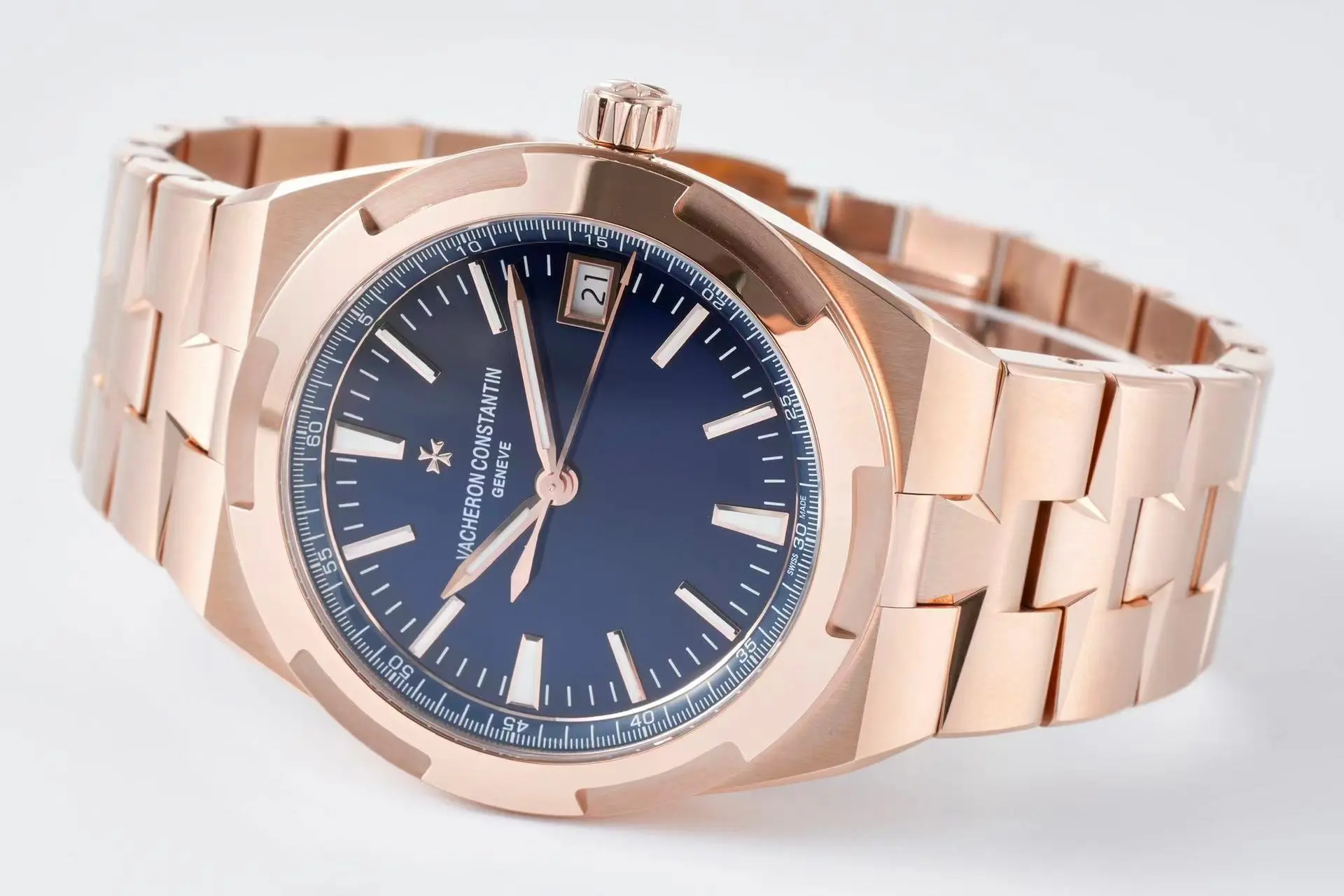 MKS Factory Vacheron Constantin Overseas 4500V Series – Rose Gold Case, Blue Dial, Automatic Super Clone Watch – Best Replica Quality Trendy 6676