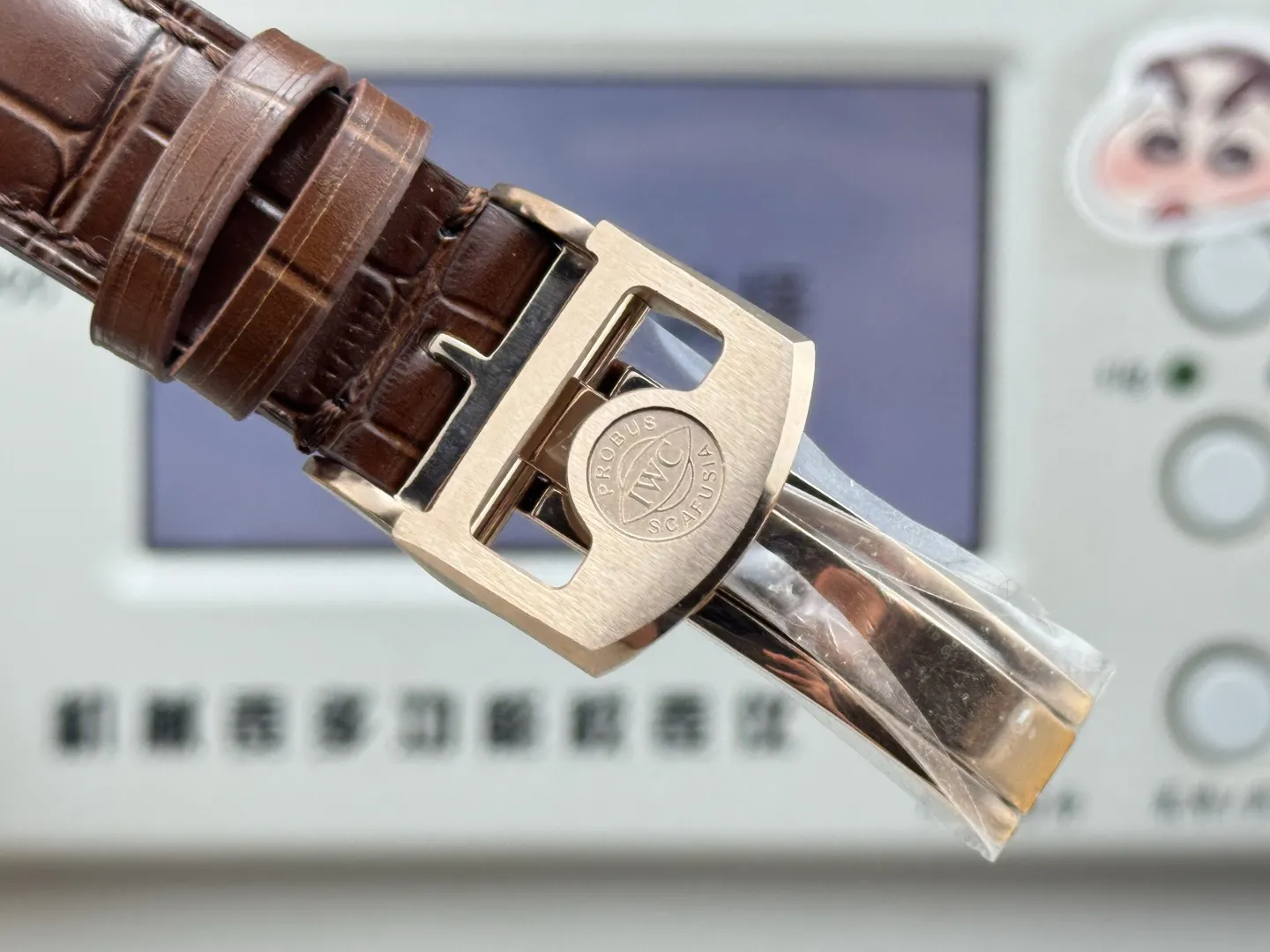 APS Factory IWC Portugieser Perpetual Calendar Black Dial Rose Gold Case Brown Leather Strap Men’s Luxury Watch Seasonal 4308