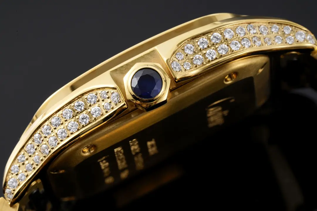 3K Factory Cartier Santos de Cartier Watch Gold White – Best Replica Watch of Top Quality Chic 2778