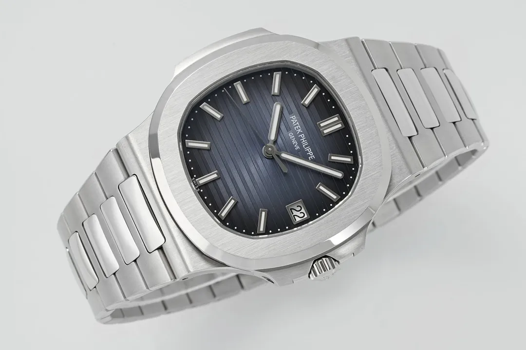 3K Factory Patek Philippe Nautilus Blue Dial Stainless Steel Automatic Men’s Luxury Watch Unique 5168