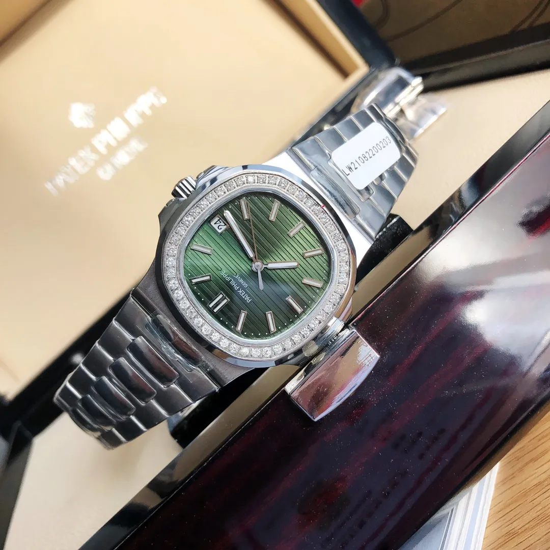 Original 3K Factory Patek Philippe Nautilus Green Dial Bezel Stainless Steel Automatic Men’s Watch 5181