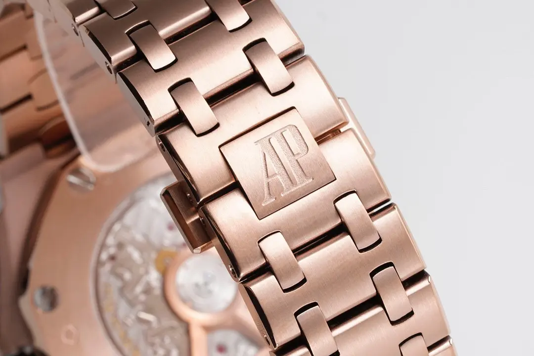 Compact JF Factory Audemars Piguet Royal Oak Offshore Rose Gold Blue Dial Chronograph – Super Clone Edition 6126