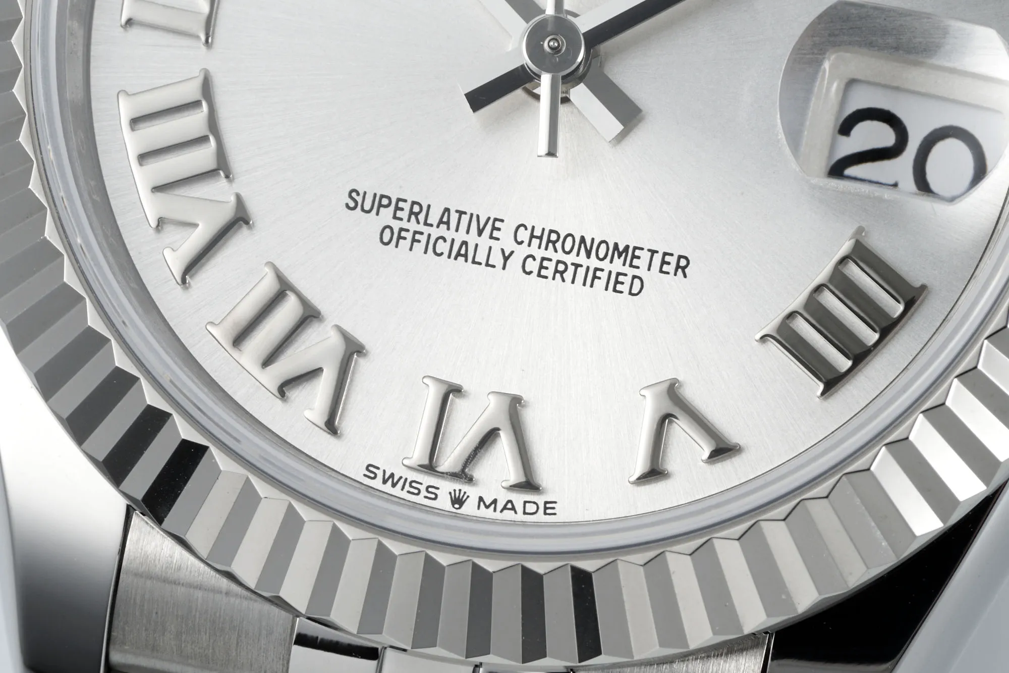 Unique AR Factory Rolex Datejust 31mm Stainless Steel Silver Dial Roman Numerals Fluted Bezel Jubilee Bracelet Automatic Watch 228
