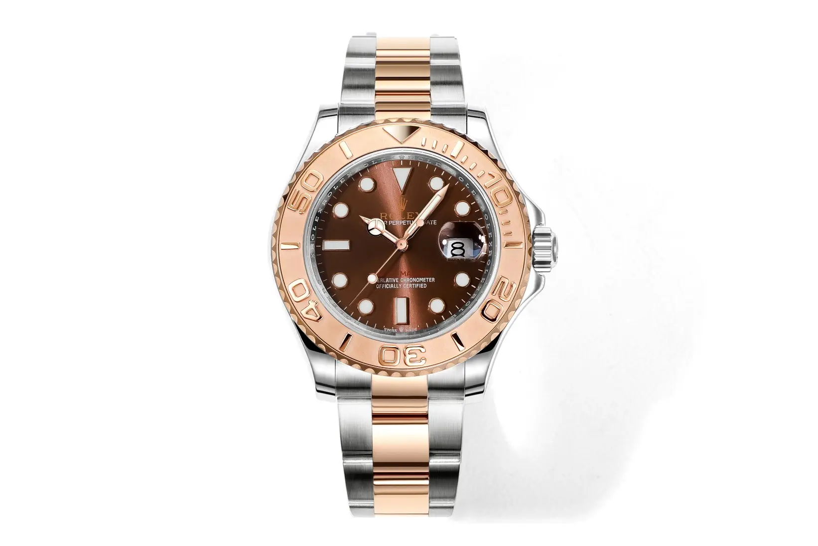 Lightweight Rolex Yacht-Master 42 Rose Gold & Stainless Steel Brown Dial VSF Luxury Watch Collection from VSF Watches 345