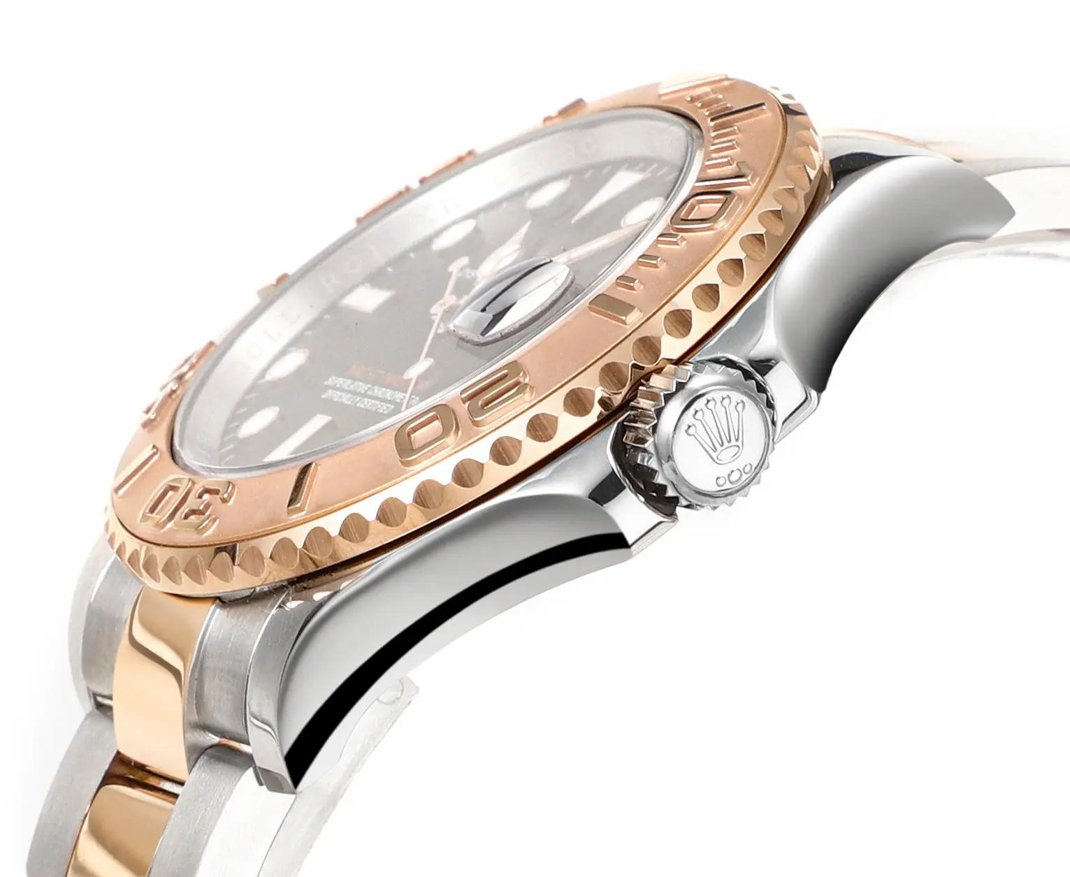 Lightweight Rolex Yacht-Master 42 Rose Gold & Stainless Steel Brown Dial VSF Luxury Watch Collection from VSF Watches 345