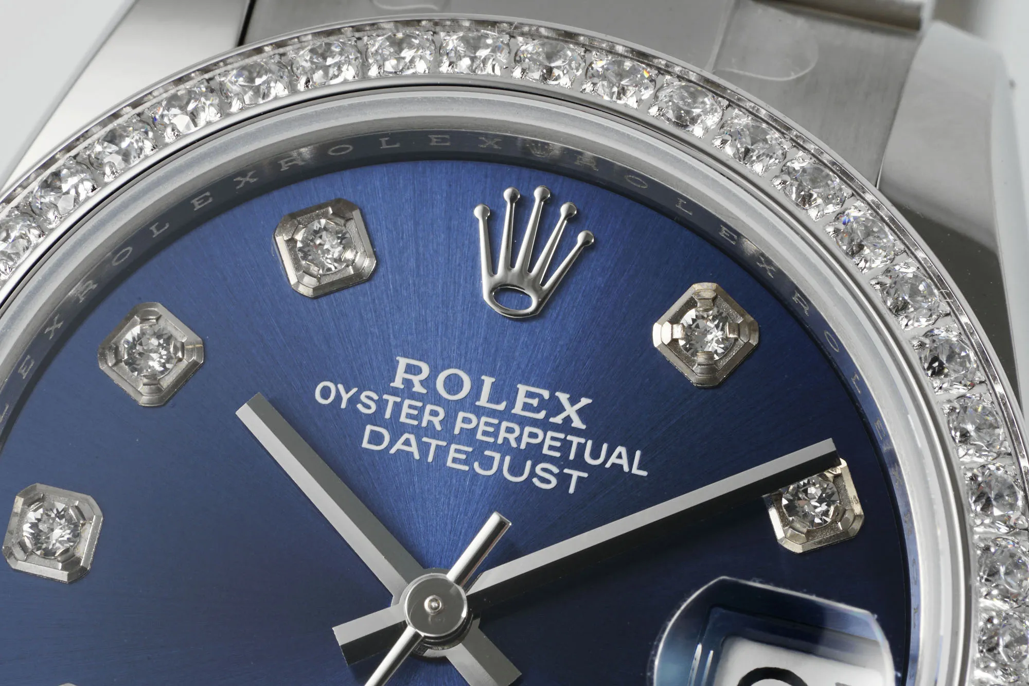 AR Factory Rolex Datejust 31mm Stainless Steel Blue Dial Diamond Bezel Oyster Perpetual Automatic Watch SmartChoice 4960