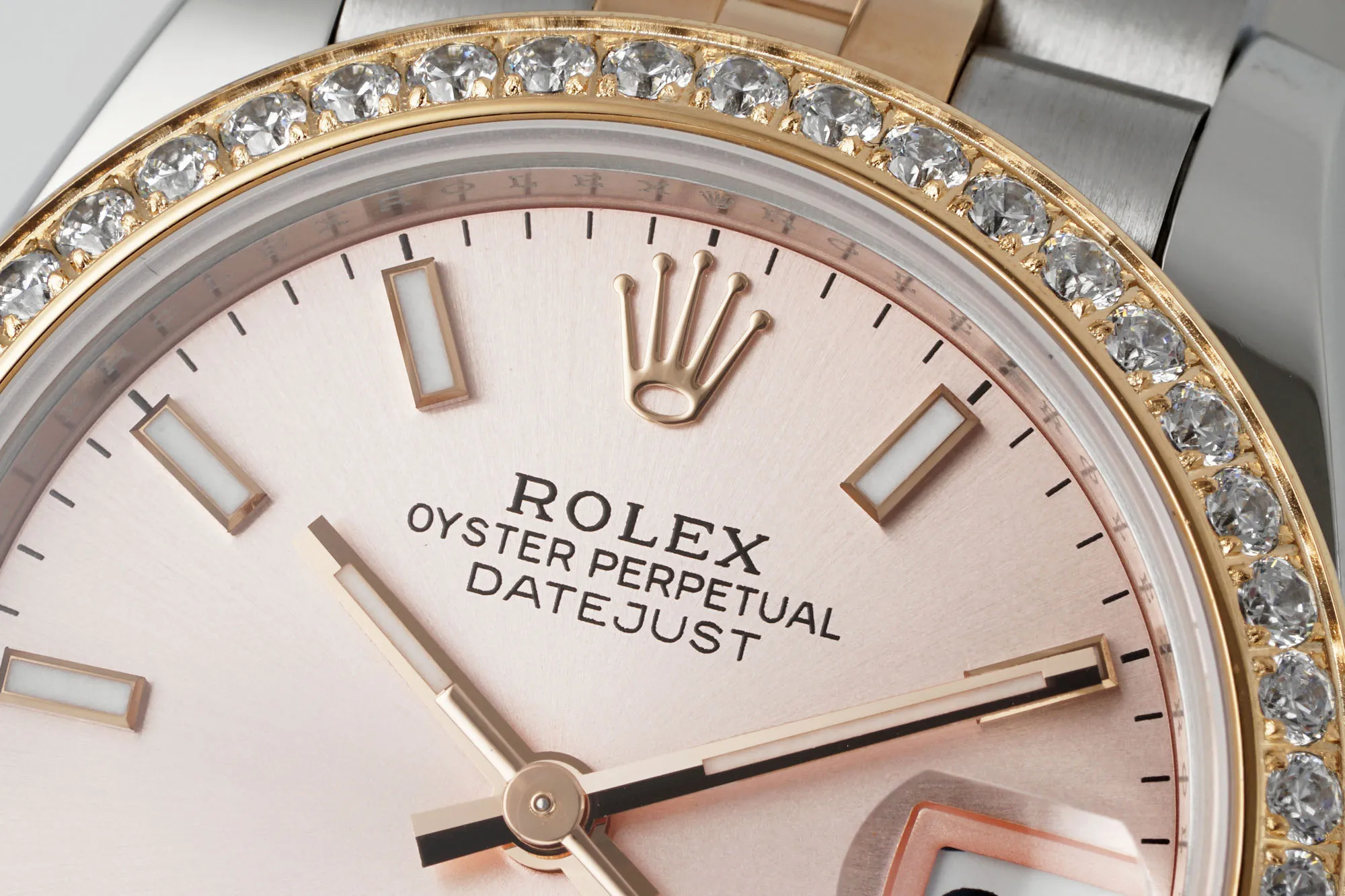 Premium AR Factory Rolex Datejust 31mm Women’s Automatic Watch with Pink Dial, Diamond Bezel, and Two-Tone Silver Gold Jubilee Bracelet 4988