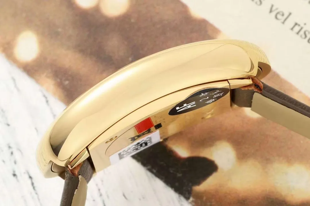 AF Factory Cartier Baignoire Oval Gold-Tone Case Brown Dial Leather Strap Women’s Vintage Watch Lightweight 5427