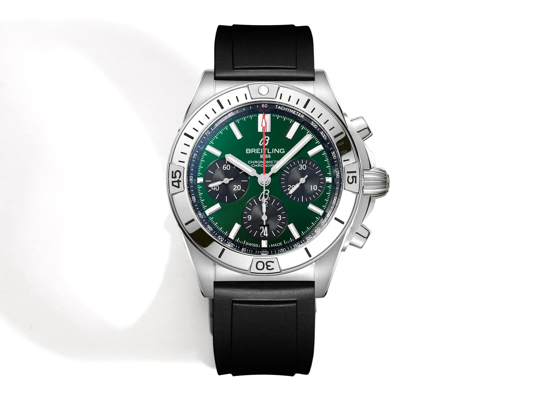 BLS Factory Breitling Chronomat Automatic Chronograph Green Dial Stainless Steel Case Men’s Watch HighPerformance 2671