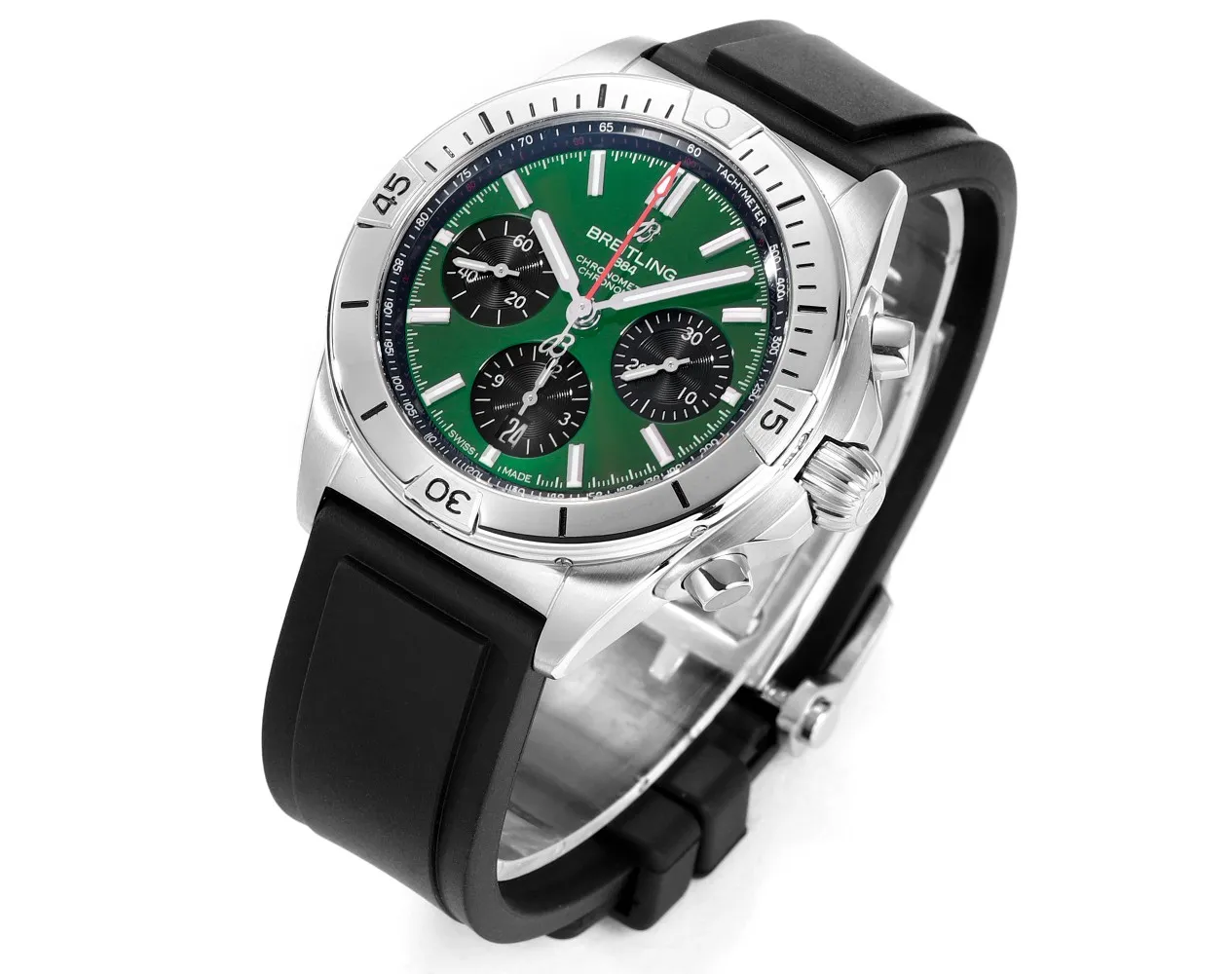 BLS Factory Breitling Chronomat Automatic Chronograph Green Dial Stainless Steel Case Men’s Watch HighPerformance 2671