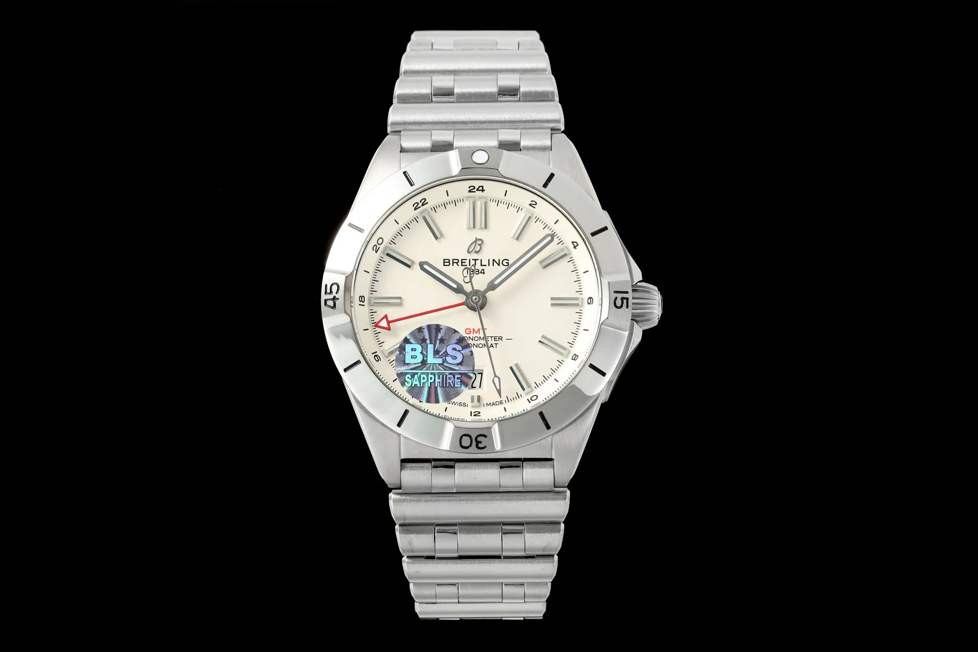 Effortless BLS Factory Breitling Superocean Heritage Silver Stainless Steel Men’s Dive Watch with White Dial 2658