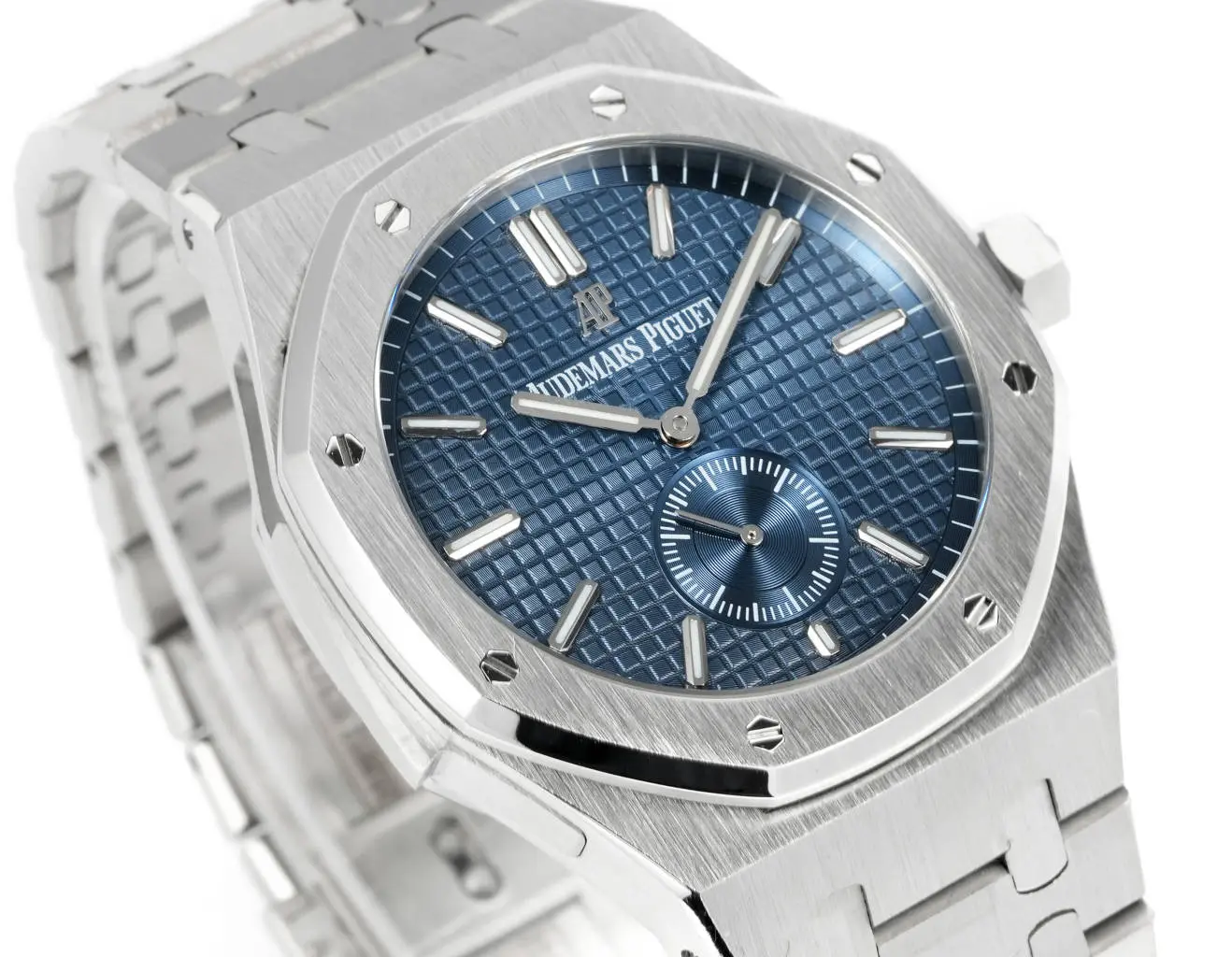 TWA Factory Audemars Piguet Royal Oak 26591IP Blue Dial Steel Super Clone Replica Watch Premium 7815