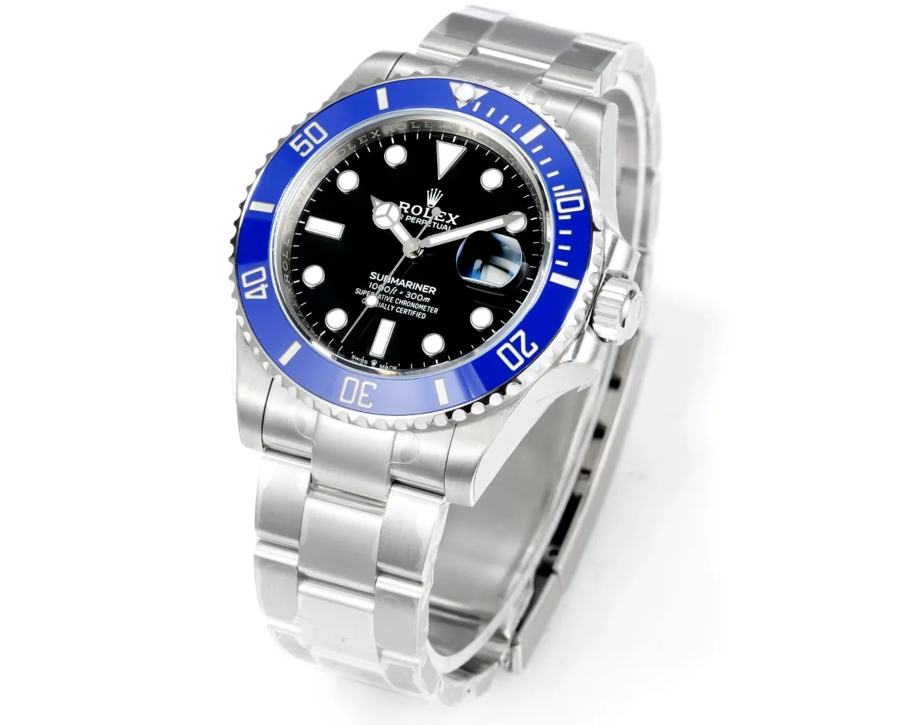 VS Factory Rolex 41mm Submariner Men’s Luxury Watch – Black Dial with Blue Ceramic Bezel Contemporary 319