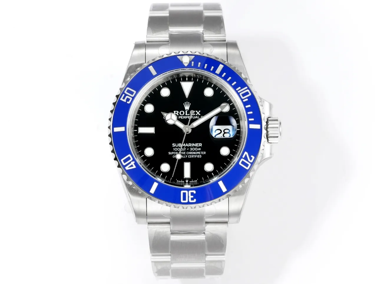 VS Factory Rolex 41mm Submariner Men’s Luxury Watch – Black Dial with Blue Ceramic Bezel Contemporary 319