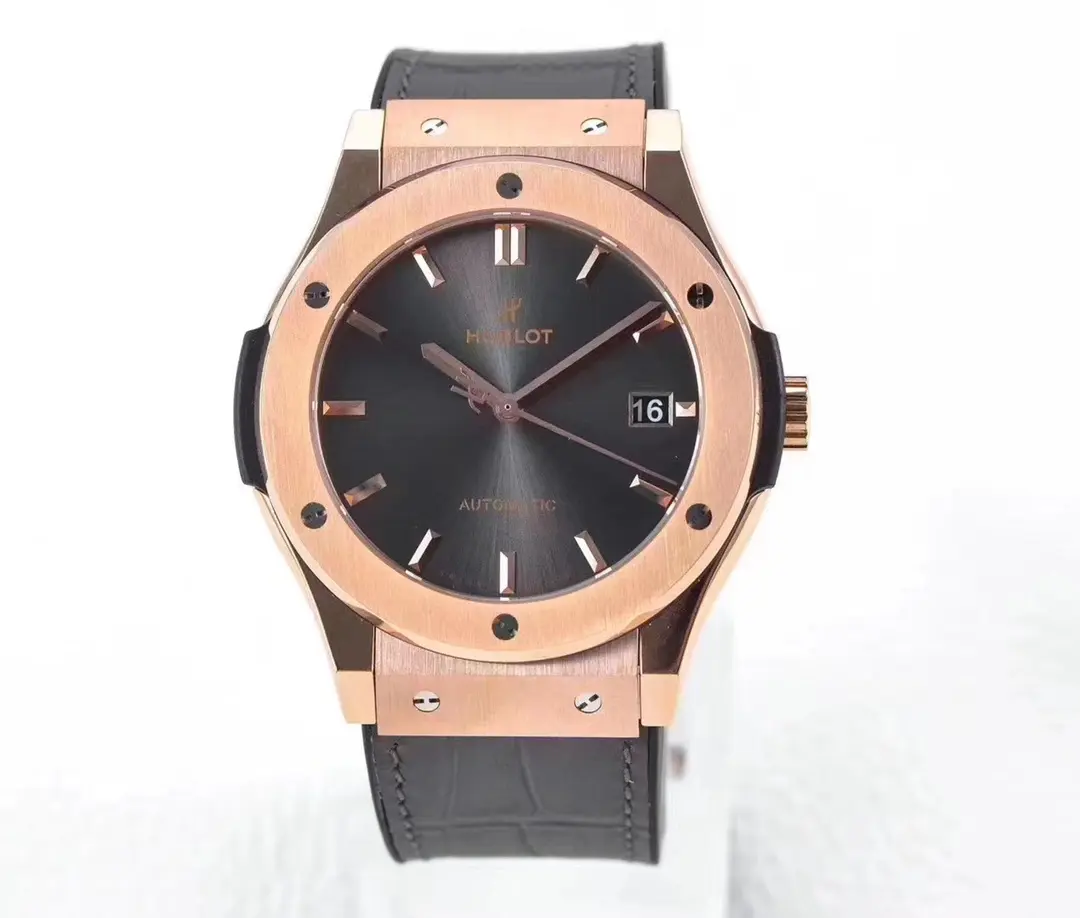 FastDry WWF Factory Hublot  Fusion Rose Gold with Black Dial – 45mm Automatic Super Clone Watch 8168