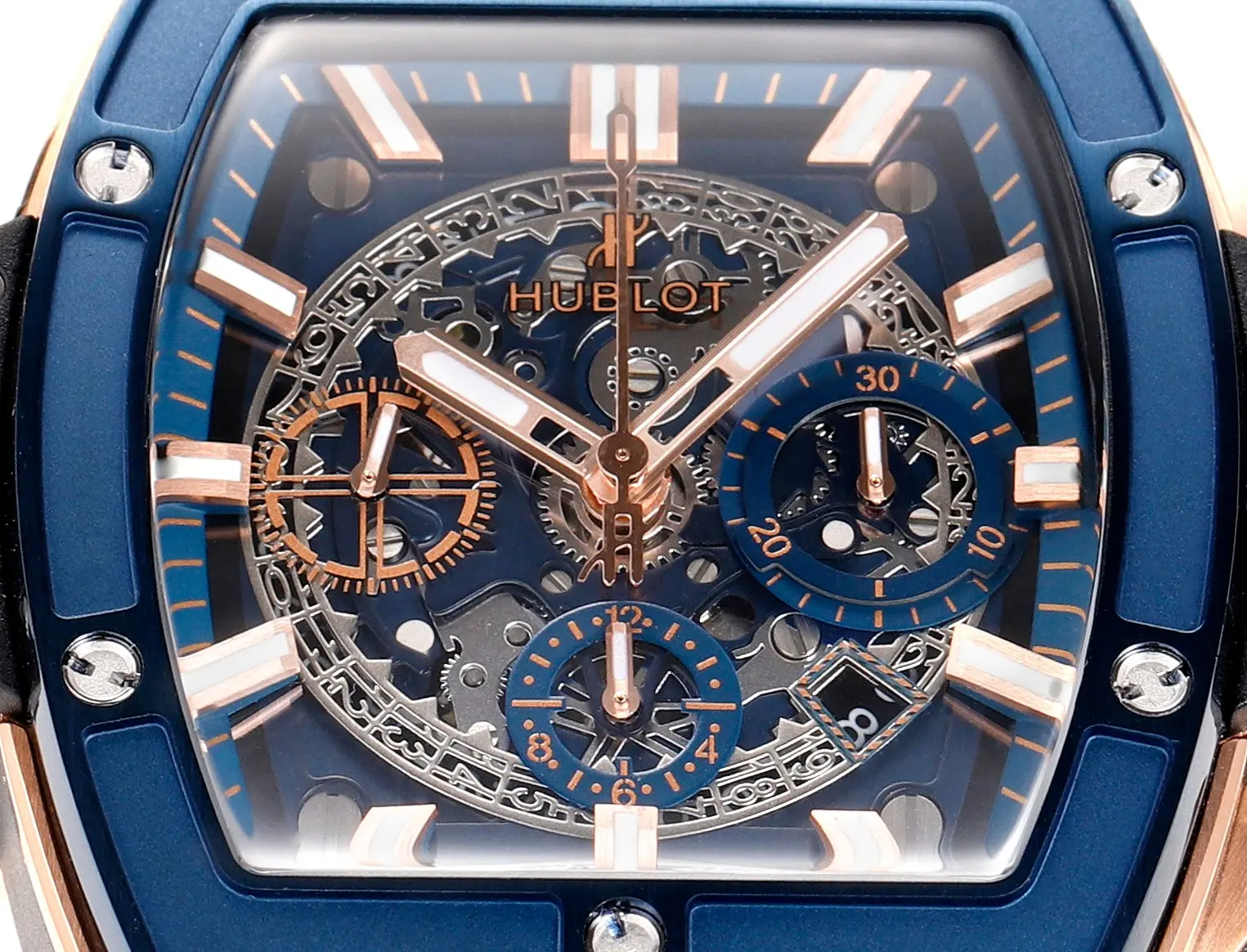 JJ Factory HUBLOT Spirit of Big Bang King Gold Blue Skeleton Dial Limited Edition Watch with Rubber Strap – Super Clone Excellence Durable 6371