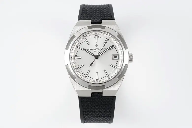 PPF Factory Vacheron Constantin Overseas 4500V Series – Silver Dial, Black Rubber Strap, Luxury Steel Super Clone Watch – Best Replica Quality Effortless 7171