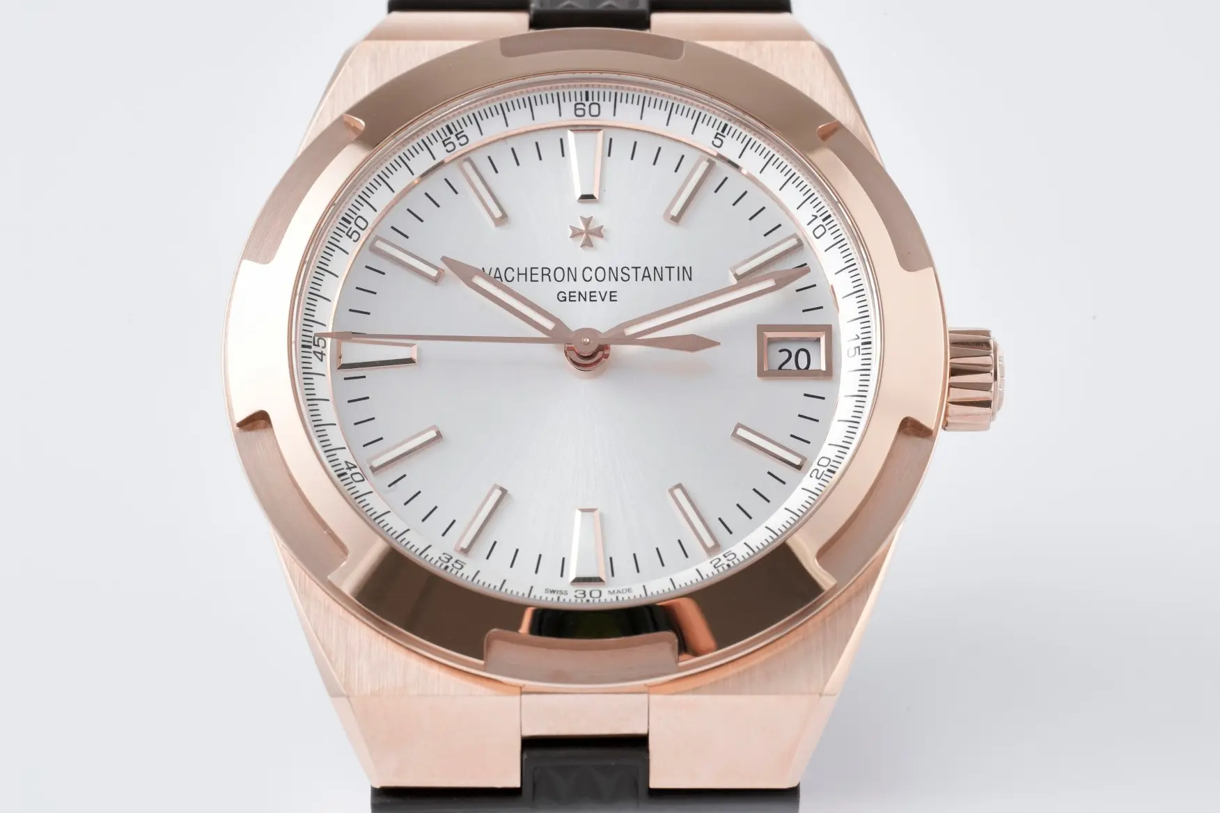 UrbanStyle PPF Factory Vacheron Constantin Overseas 4500V Series – Rose Gold Case, Black Rubber Strap, Luxury Super Clone Watch 4215