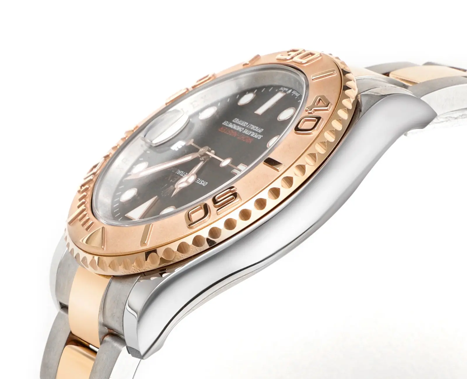 Functional VS Factory Rolex Yacht-Master 42mm Two-Tone Stainless Steel & 18k Everose Gold with Black Dial Automatic Luxury Watch 348